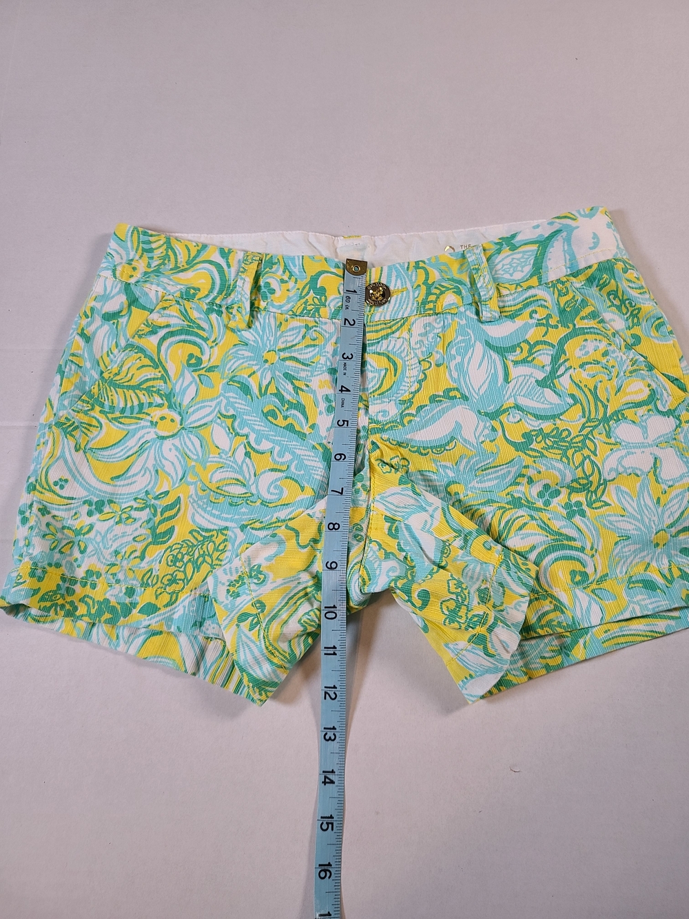 Lilly Pulizter Women's Tropical Palm Callahan Shorts Hawaii Aloha Beach Size 2 - Picture 8 of 13